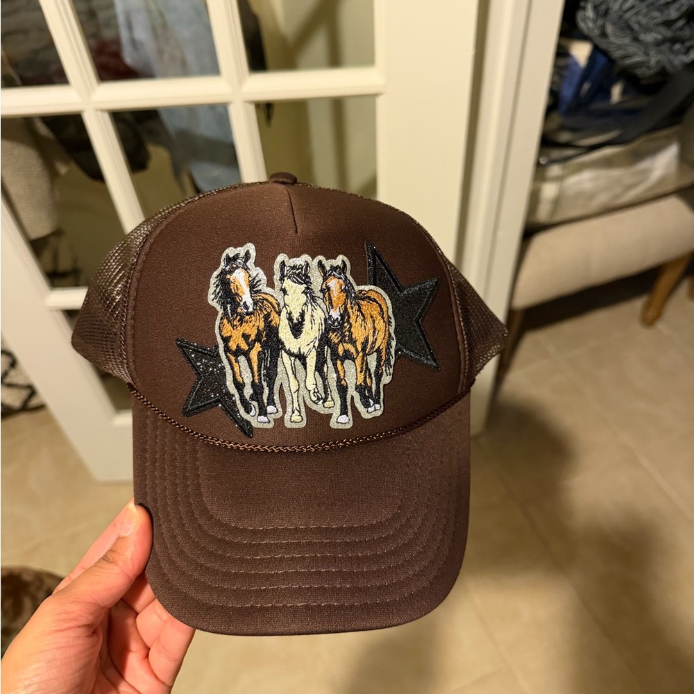 OTTO Brown Mesh Trucker Hat